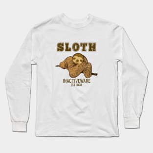 Funny sloth inactive wear Long Sleeve T-Shirt